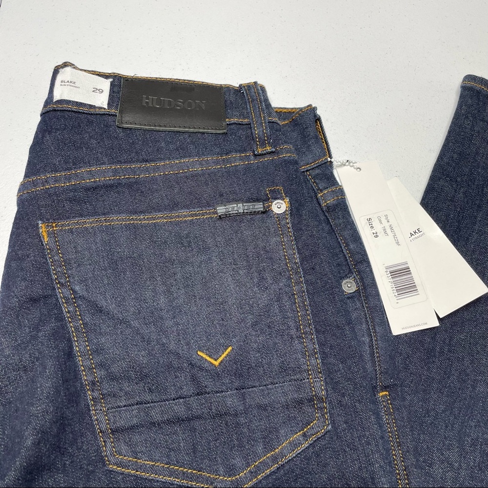 Hudson Blake Slim Straight Jeans Size 29 - Picture 3 of 15